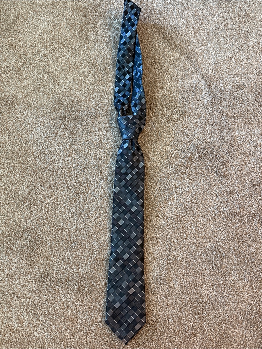 Kenneth Cole Woven Check Tie